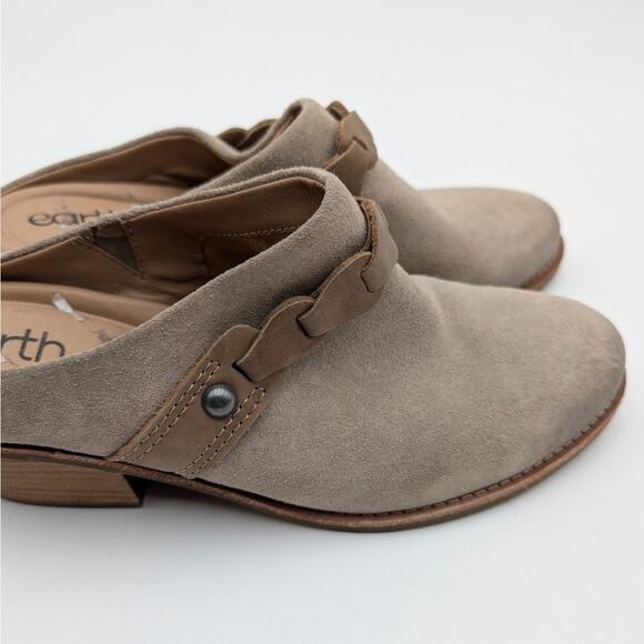 Earth Juliet Leather Slip-On Comfort Mule Clog Women's Gray Size US8M EU38.5 - Picture 11 of 11